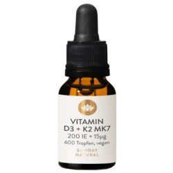 Vitamin D3 + K2 MK7 200 IE + 15μg Vegan