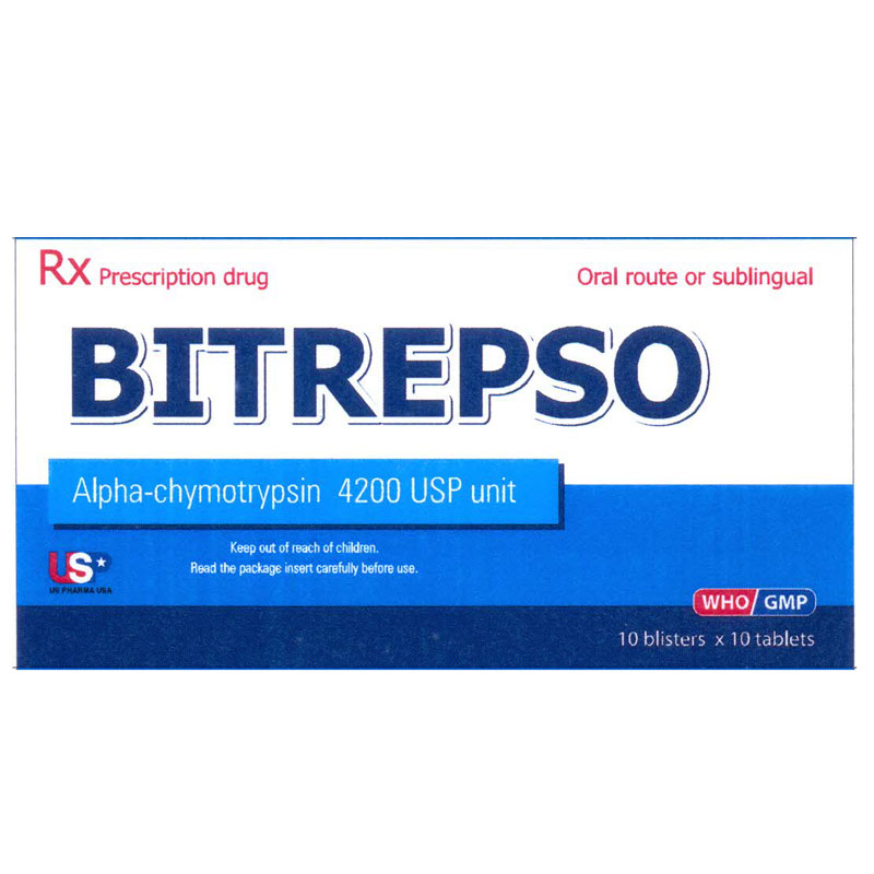 Bitrepso Bitrepso, điều trị trong các trường hợp phù nề sau chấn thương