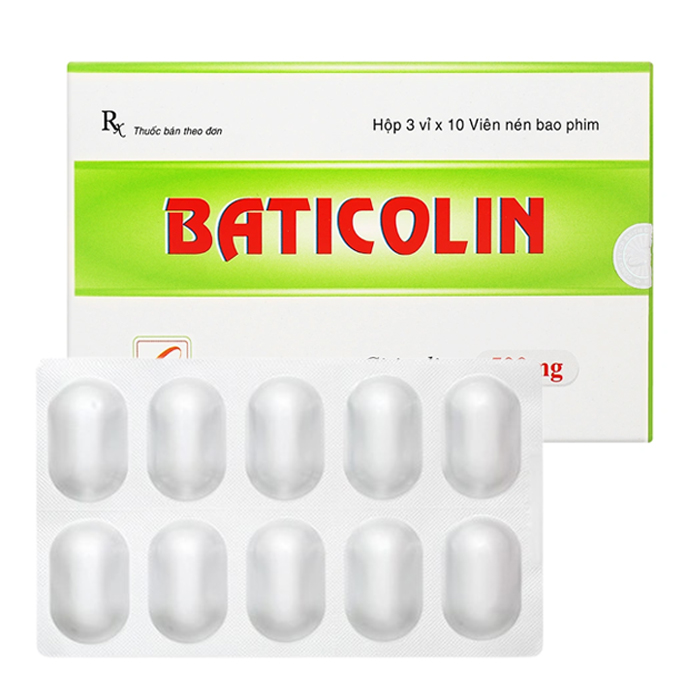 Baticolin 500mg, Trị thiếu máu cục bộ, đột quỵ, tai biến, chấn thương